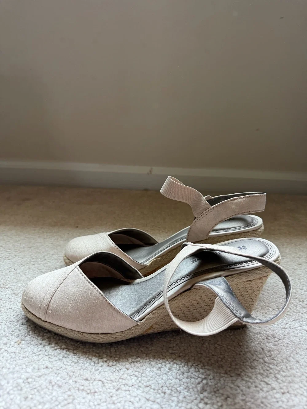 Naturalizer Women's Neutral Espadrille Wedges - Light Beige